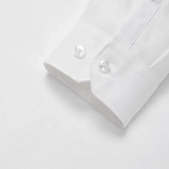 RW&Co. Tailored Fit Solid Twill Dress Shirt - Picture 5 of 9